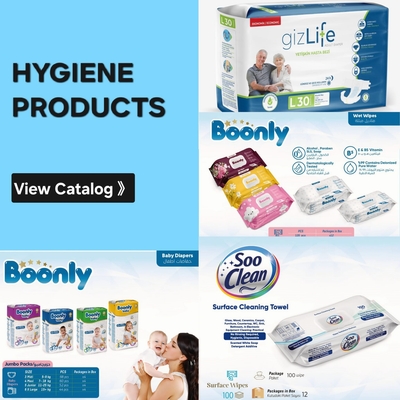 Hygiene Products. Click here to download the catalog.